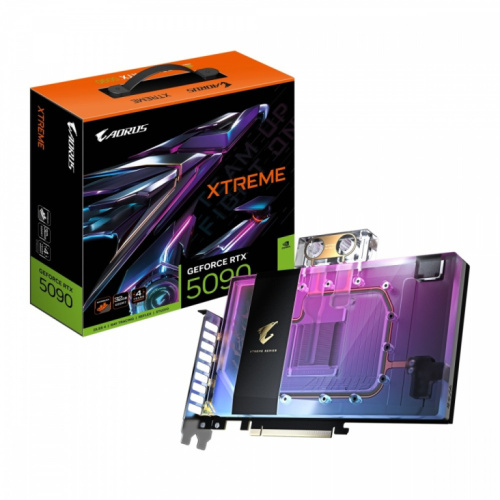 Gigabyte Graphics card GeFroce RTX 5090 AORUS XTREME WATERFORCE WB 32GB 512bit