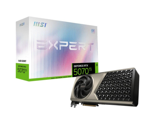 Graphics Card|MSI|NVIDIA|GeForce RTX 5070 Ti|16 GB|GDDR7|256 bit|PCI Express x16 5.0|Active|RTX5070TI16GEXPERTOC