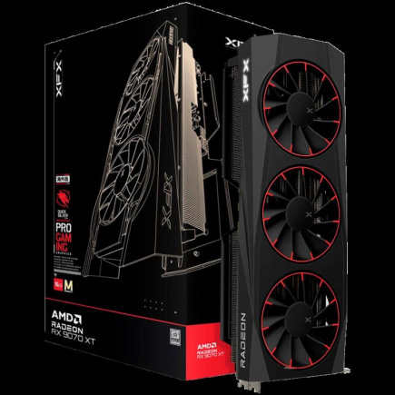 XFX Quicksilver AMD Radeon RX 9070XT Magnetic Air Edition with 16GB GDDR6 HDMI 3xDP AMD RDNA 4