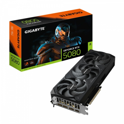 Gigabyte Graphics card GeForce RTX 5080 WINDFORCE OC S FF 16G 256BIT GDDR7 3DP