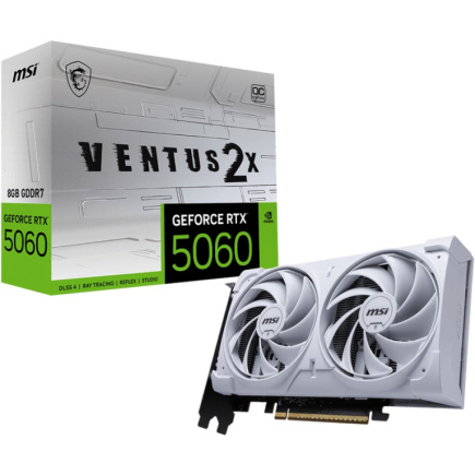 RTX 5060 8GB MSI VENTUS 2X OC GDDR7 Белый