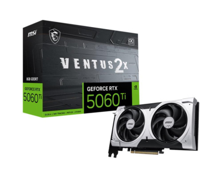 Graphics Card|MSI|NVIDIA GeForce RTX 5060 Ti|8 GB|GDDR7|128 bit|PCIE 5.0 16x|Dual Slot Fansink|1xHDMI|3xDisplayPort|5060TI8GVENTUS2XOCPL