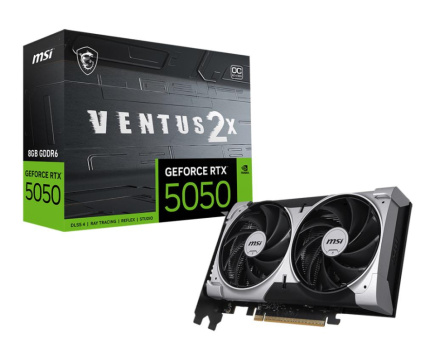 Graphics Card|MSI|NVIDIA|GeForce RTX 5050|8 GB|GDDR6|128 bit|PCI Express x16 5.0|Active|RTX50508GVENTUS2XOC