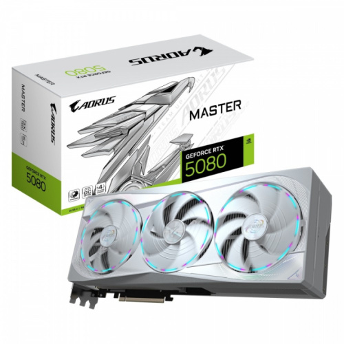 Gigabyte Graphics card GeForce RTX 5080 AORUS MASTER ICE 16G 256BIT GDDR7 3DP