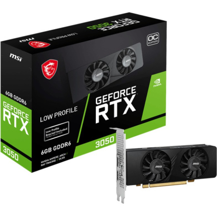 RTX 3050 6GB MSI LP OC GDDR6 RTX 3050 6GB MSI LP OC GDDR6