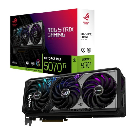 Asus Graphics card ROG STRIX GeForce RTX 5070 TI OC GDDR7 256bit DP/HDMI