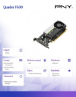 PNY Graphics card Quadro T400 4GB DDR6 VCNT400-4GB-PB