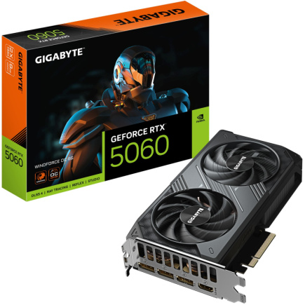 RTX 5060 8GB Gigabyte WINDFORCE OC GDDR7 RTX 5060 8GB Gigabyte WINDFORCE OC GDDR7