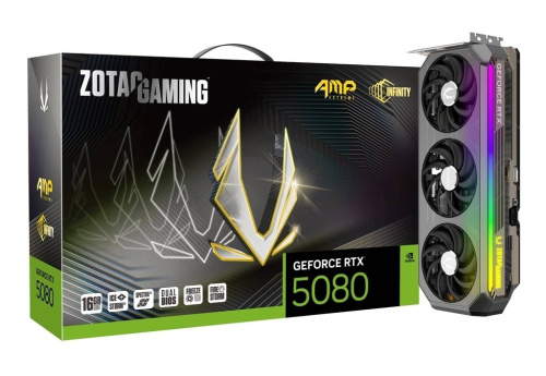ZOTAC Graphics card GeForce RTX 5080 AMP EXTREME INFINITY 16GB GDDR7 256bit 3DP/HDMI