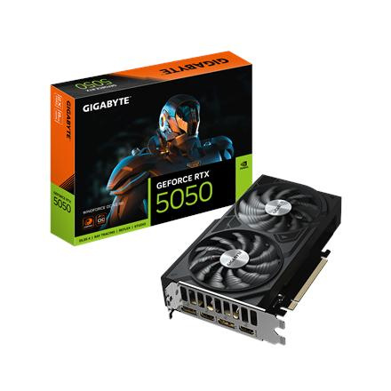 Gigabyte GeForce RTX 5050 WINDFORCE OC V2 8G | NVIDIA | 8 GB | GeForce RTX 5050 | GDDR6 | HDMI ports quantity 2 | PCI-E 5.0