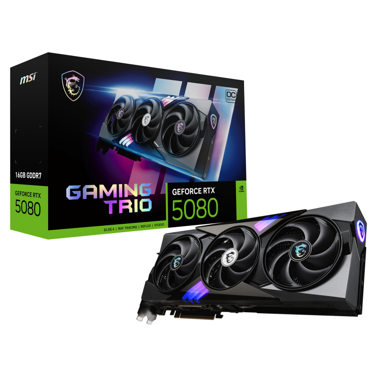 Tootefoto - MSI RTX5080 Gaming Trio OC 16GB GDDR7 HDMI 3xDP