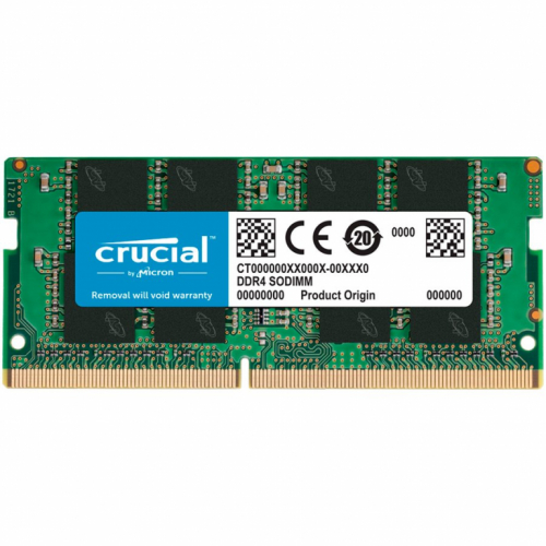 Crucial - DDR4 - module - 16 GB - SO-DIMM 260-pin - 3200 MHz / PC4-25600 - CL22 - 1.2 V - unbuffered - non-ECC 