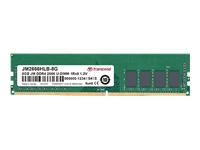TRANSCEND 8GB JM DDR4 2666 U-DIMM 1Rx8 1Gx8 CL19 1.2V