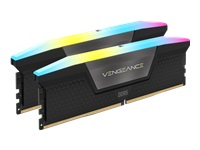 CORSAIR VENGEANCE RGB 32GB 2x16GB DDR5 5600MT/s DIMM Unbuffered 40-40-40-77 XMP 3.0 Black Heatspreader RGB LED 1.25V