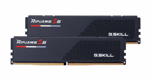 G.Skill Ripjaws S5 - DDR5 - kit - 32 GB: 2 x 16 GB - DIMM 288-pin - 6400 MHz / PC5-51200 - CL32 - 1.4 V - unbuffered - non-ECC - matte black