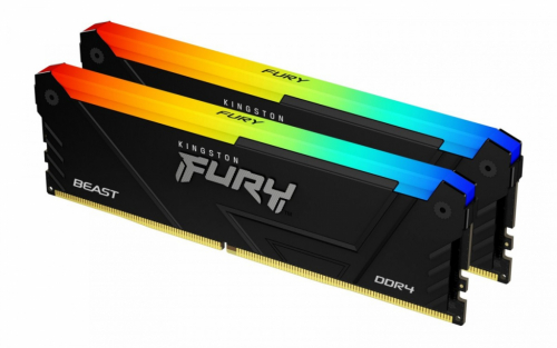 Kingston Memory DDR4 Fury Beast RGB 64GB(2*32GB)/3600 CL18