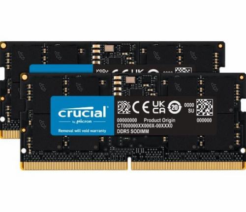 Crucial Notebook memory DDR5 SODIMM 48GB(2*24) /5600 CL46 (16Gbit)