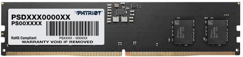 Patriot Signature Line - DDR5 - module - 8 GB - DIMM 288-pin - 4800 MHz / PC5-38400 - CL40 - 1.1 V - unbuffered - on-die ECC - black 
