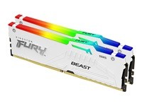 KINGSTON 32GB 6800MT/s DDR5 CL34 DIMM Kit of 2 FURY Beast White RGB XMP