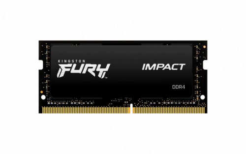 Kingston Memory DDR4 Fury Impact SODIMM 16GB(1*16GB)/2666 CL15 1Gx8