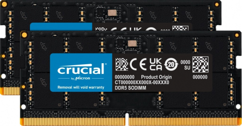 Crucial Notebook memory DDR5 SODIMM 64GB(2*32)/4800 CL46 (16Gbit)