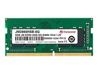 TRANSCEND 8GB JM DDR4 2666Mhz SO-DIMM 1Rx16 1Gx16 CL19 1.2V