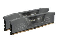 CORSAIR VENGEANCE 64GB 2x32GB DDR5 5200MT/s DIMM Unbuffered 40-40-40-77 Std PMIC AMD EXPO Cool Grey Heatspreader Black PCB 1.25V