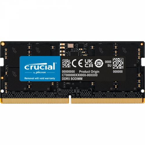 Crucial - DDR5 - module - 16 GB - SO-DIMM 262-pin - 5600 MHz / PC5-44800 - CL46 - 1.1 V - non-ECC 