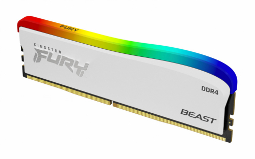 Kingston Technology FURY 16GB 3200MT/s DDR4 CL16 DIMM Beast White RGB SE