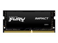 KINGSTON 16GB 2666MHz DDR4 CL15 SODIMM 1Gx8 FURY Impact