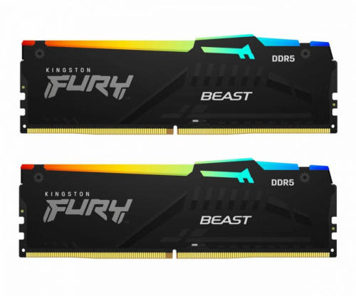 Kingston DDR5 Fury Beast Bla RGB 32GB(2x16GB)/6000 CL36