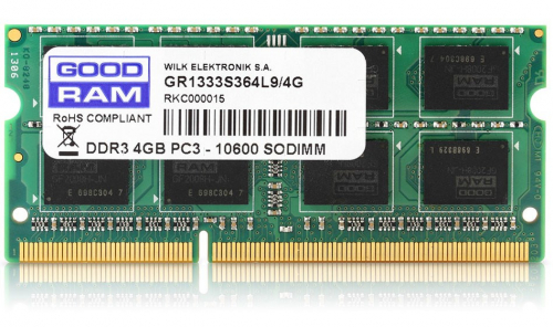 Goodram 4GB DDR3 PC3-12800 memory module 1600 MHz