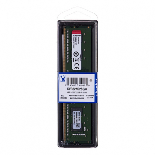 Kingston Technology ValueRAM KVR32N22S6/8 memory module 8 GB 1 x 8 GB DDR4 3200 MHz