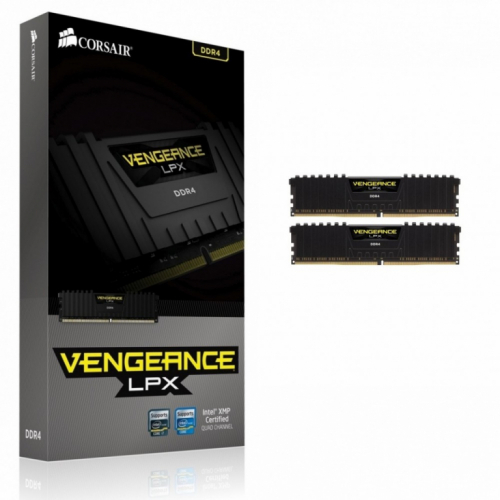 Corsair DDR4 Vengeance LPX 16GB/2666(2*8GB) CL16-18-18-35 BLACK 1,20V XMP 2.0