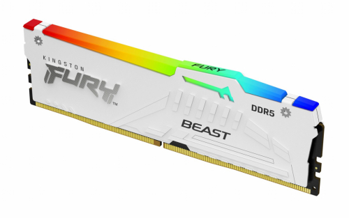 Kingston Technology FURY Beast 16GB 6800MT/s DDR5 CL34 DIMM White RGB XMP