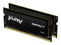 KINGSTON 64GB 2666MHz DDR4 CL16 SODIMM Kit of 2 FURY Impact