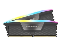 CORSAIR VENGEANCE RGB 32GB 2x16GB DDR5 6400MT/s DIMM CL32-40-40-84 1.40V AMD EXPO & Intel XMP Memory Grey