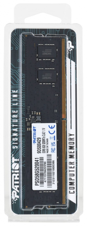 Patriot Memory Signature PSD58G520041 memory module 8 GB 1 x 8 GB DDR5 5200 MHz