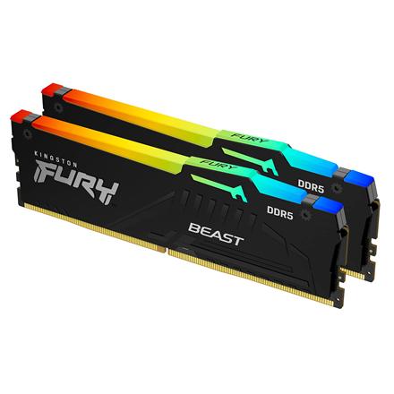 Kingston | Fury Beast RGB | 16 Kit (8GBx2) GB | DDR5 | 5600 MHz | PC/server | Registered No | ECC No