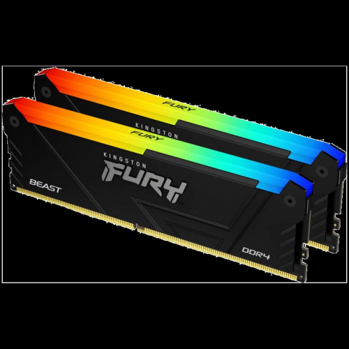 Kingston 16GB 3200MT/s DDR4 CL16 DIMM (Kit of 2) FURY Beast RGB