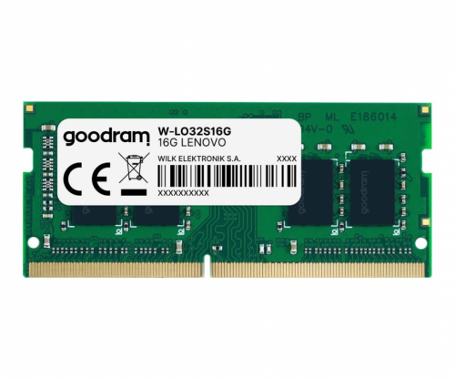 RAM GOODRAM W-LO32S16G DDR4 16GB 3200 MHz 1,2V SODIMM Lenovo dedicated