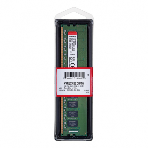 Kingston Technology ValueRAM KVR32N22D8/16 memory module 16 GB 1 x 16 GB DDR4 3200 MHz