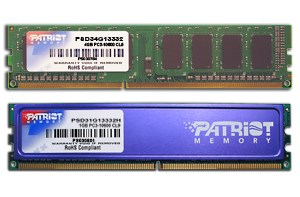 Patriot Memory PSD34G13332 memory module 4 GB DDR3 1333 MHz