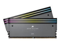 CORSAIR DOMINATOR TITANIUM RGB 64GB 2x32GB DDR5 6000MT/s DIMM Unbuffered 30-36-36-76 Std PMIC AMD EXPO Grey Heatspreader 1.4V