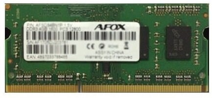 AFOX SO-DIMM DDR3 8GB memory module 1600 MHz LV 1,35V