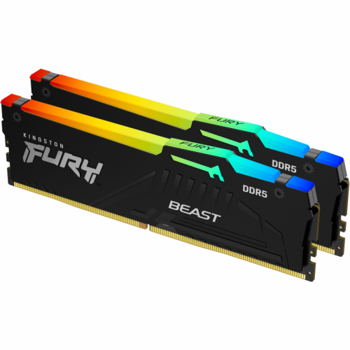 KINGSTON 64GB 6000MT/s DDR5 CL30 DIMM Kit of 2 FURY Beast RGB EXPO 357685