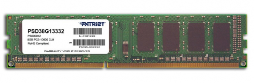 Patriot Memory 8GB PC3-10600 memory module 1 x 8 GB DDR3 1333 MHz