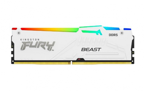 Kingston Memory DDR5 Fury Beast RGB 64GB(2*32GB)/5600Mhz CL36 white