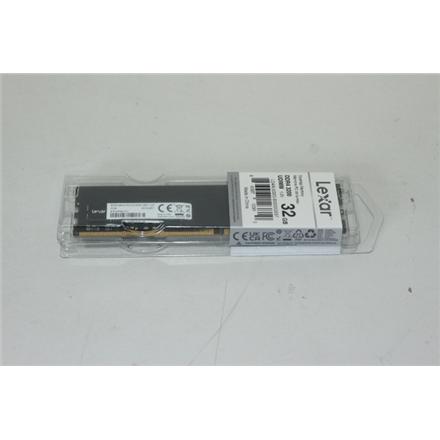 Taastatud. Lexar DDR4 32GB 288 PIN U-DIMM 3200Mbps, CL19, 1.2V- BLISTER Package | Lexar | 32 GB | DDR4 | 3200 MHz | PC/server | Registered No | ECC No | DAMAGED SEAL