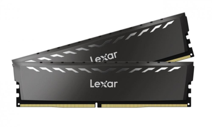 Lexar THOR - DDR4 - kit - 32 GB: 2 x 16 GB - DIMM 288-pin - 3200 MHz / PC4-25600 - CL16 - 1.35 V - unbuffered - dark grey 